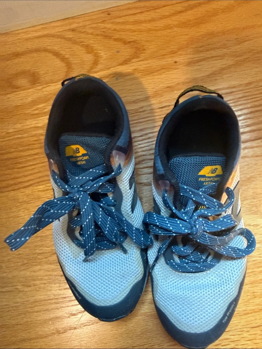 New Balance Fresh Foam Arishi Running Shoes - Light Blue and Navy